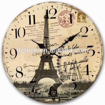MDF material clock with arabic and Roman number