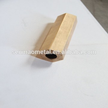 good quality hexagonal brass pipe manufacture in china