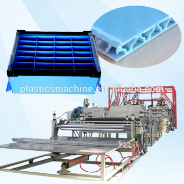 Plastic packaging board machine for container