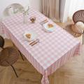 Anti Wrinkle Waterproof Buffalo Plaid Tablecloth