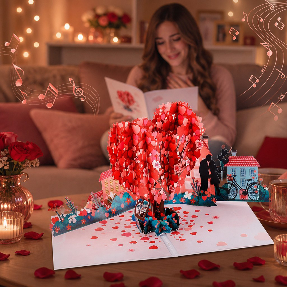music and light love card