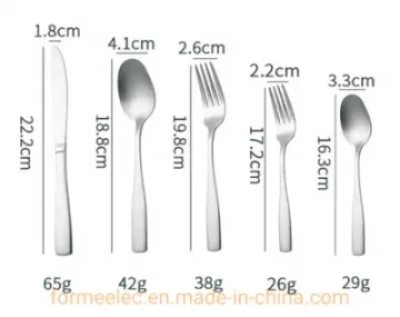 Stainless Steel Square Handle Cutlery Set Tableware Set Steak Knife Fork Spoon Flatware Dinner Set