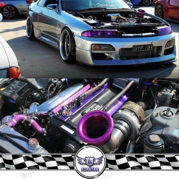 89mm Aluminum Car Turbo Inlet Horn,Air Intake Funnel