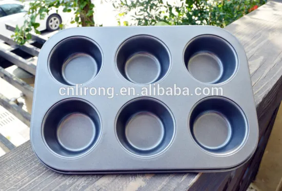 Home Baking Carbon Steel Non-stick coating Muffin Pan Bakeware