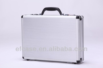 SILVER CARRYING BRIEFCASE WITH ALUMINUM FRAME