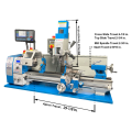 WEISS WBP250F-D / WBP250LF-D Variable Speed Combo Lathe & Mill With 3-Axis DRO