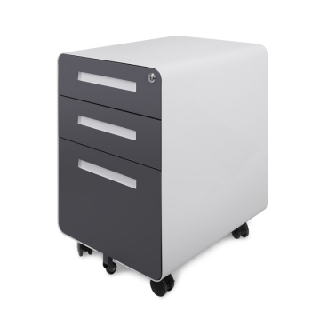 3 Drawer File Cabinet with Wheels for Desk