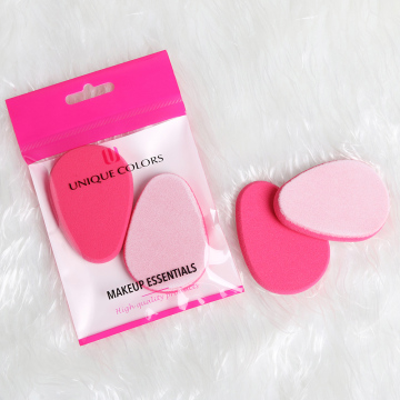 Double-Sided Flocking Foundation Puff: Wet&Dry Tear Drop Makeup Sponge with Microfiber