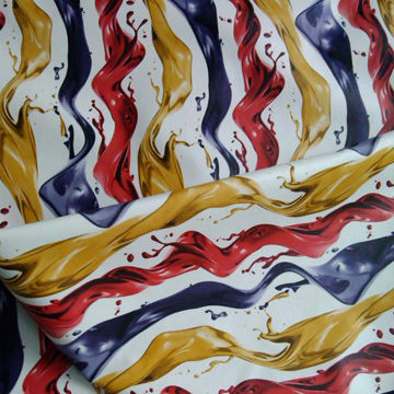 Digital-printed fabric, weighs 95gsm