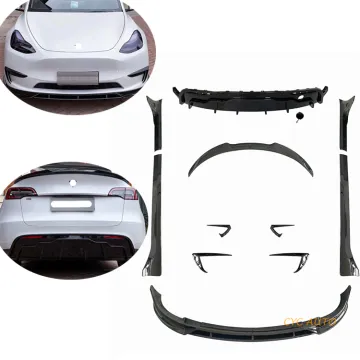 2021 Tesla Model Y Bumper, Lips, Rear Diffuser, and Aero Kit