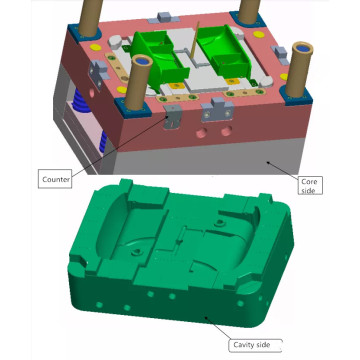 Cassetto in plastica per lavatrice