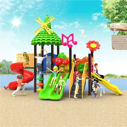 Affordable Outdoor Slide Equipment and Plastic Playground Structures for Kids