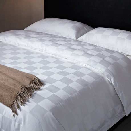 Checker design 60S*40S bed cover hotel bed