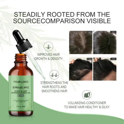 Rosemary Essential Oil Hair Regrowth Serum - High Quality Hair Care Oil