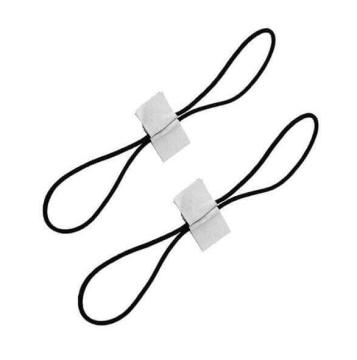 White Elastic Velcro Hook and Loop Strap