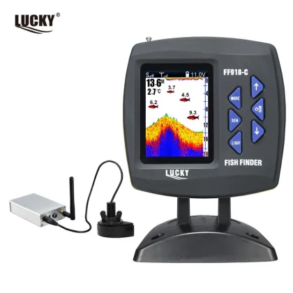Lucky TF640 Fisher Finder: Wireless Sonar Fish Detector and Bait Boat