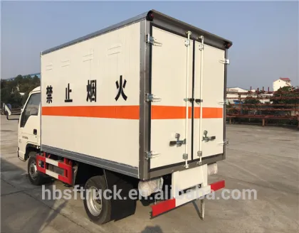 Mini LHD Dangerous chemicals transport van vehicle use for transport explosive materials