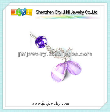 flower belly button rings