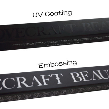 Custom Embossing UV Logo Lip Gloss Box