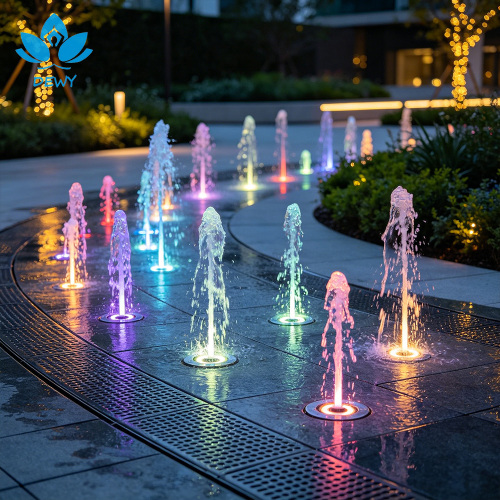 Fontaine sèche extérieure Plaza Park