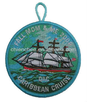 Embroidered Patches - Heat-Seal Badge with Button Loop for Boy/Girl Scounts (Patch/Emblem/Badge/Label/Crest/Insignia)
