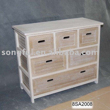 wooden 7 drawer chests