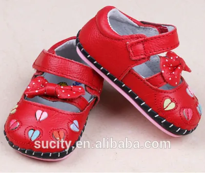wholesale hot sale non-slip oxford leather sole toddler red shoes