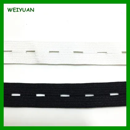 Wholesale sewing elastic buttonhole for garment