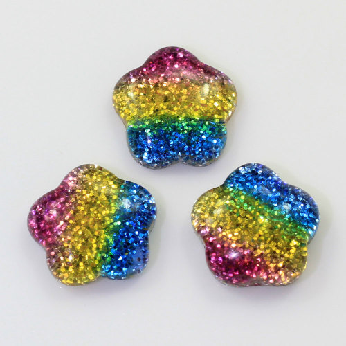 Various Shape Heart Star Round Flatback Resin Charms Colorful Beads For Handmade Craft Decor Clothes Room Ornaments