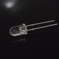 5mm White LED Clear Lens Short Pins