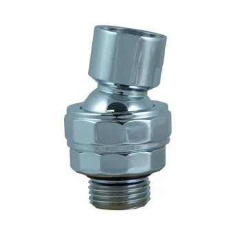 Chrome Shower Head Swivel Ball Joint Adapter Solid Brass Shower Arm Adjustable Connection