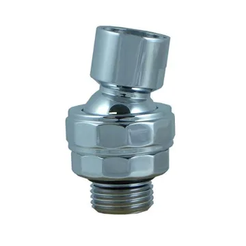 Chrome Shower Head Swivel Ball Joint Adapter Solid Brass Shower Arm Adjustable Connection