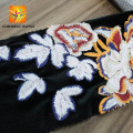 high quality lace embroidered velvet fabric for dress