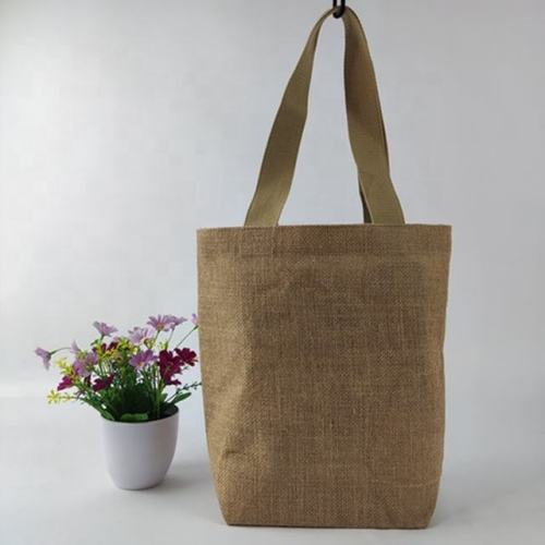 Recycle Burlap Tote Bag For Picnic