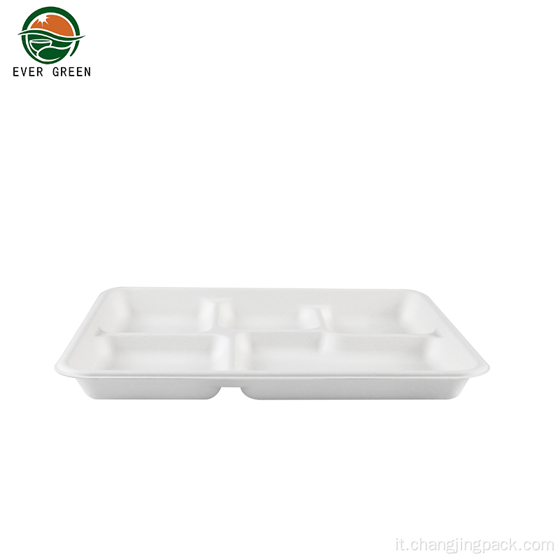 Box per il pranzo compostabile per casa sostenibile al 100 %