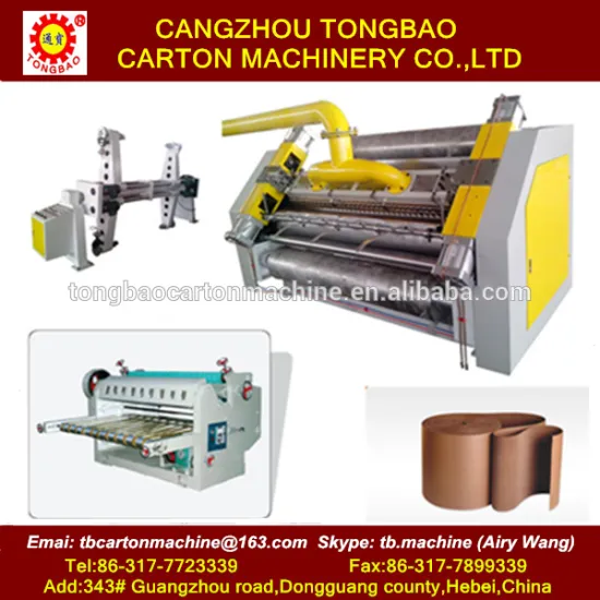 Cheap design electric heating 2 ply corrugated cardboard production line