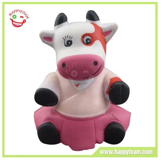 Promotional Cow shape pu toy
