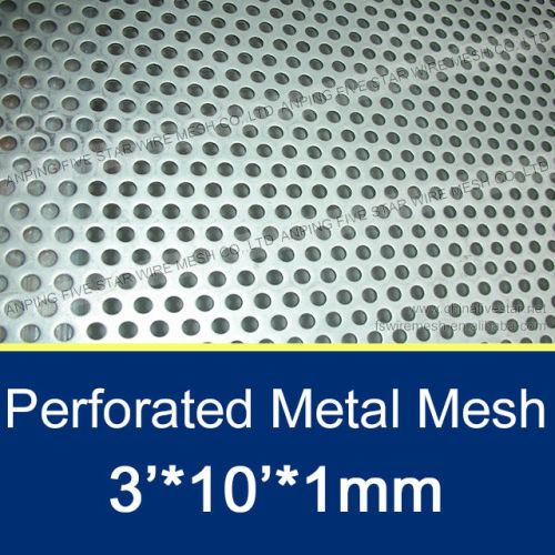 3'x10' Size Perforated Metal Mesh 1mm Thickness