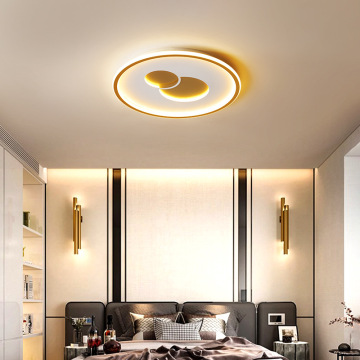 LEDER Golden Bedroom Ceiling Lamps