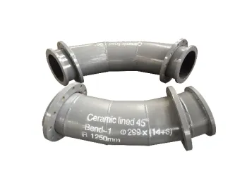 Wear-resistant ceramic lined pipes