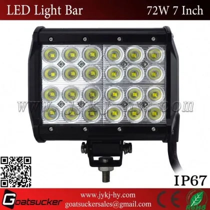 Super bright 72w led light bar tow truck led light bars