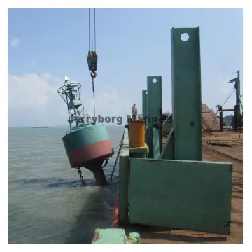 Marine Floating Steel Navigation Buoy with Solar Light