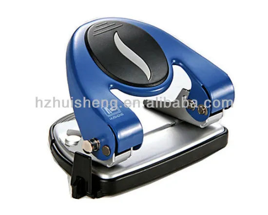 Two hole punch automatic lock punch