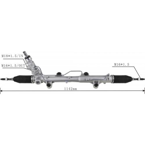 Hydraulic power steering gear for VW Transporter T5