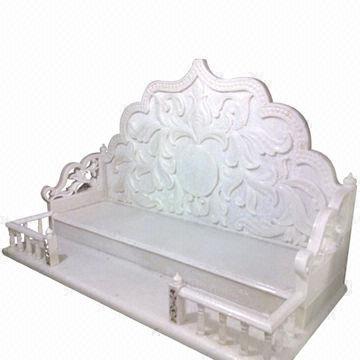 40-inch Small Classical Indian White Marble Stone Temple for Home