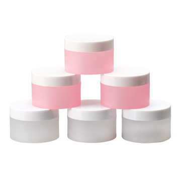 crema facial ecológica de plástico vacío pp 100g colores mate cosméticos personalizados jarras heladas 50 a 100 ml