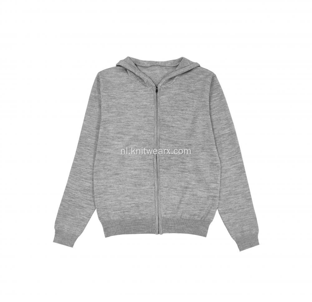 Basic gebreide hoodie voor heren