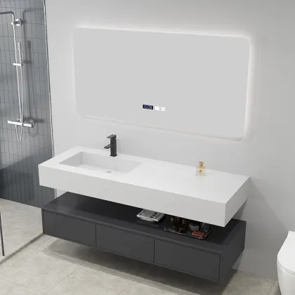Modern Simple Bathroom Cabinet and Basin Combination