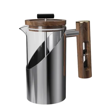 800ml French Press Coffee Maker - Borosilicate Glass Coffee Press for Camping & Travel Gifts