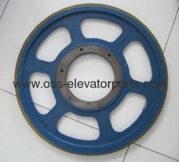 Otis 606nct Handrail Traction Wheel D~665mm D=218mm 